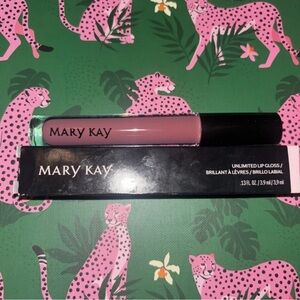 New Mary Kay Unlimited Lip Gloss Unique Mauve .13 Fl Oz